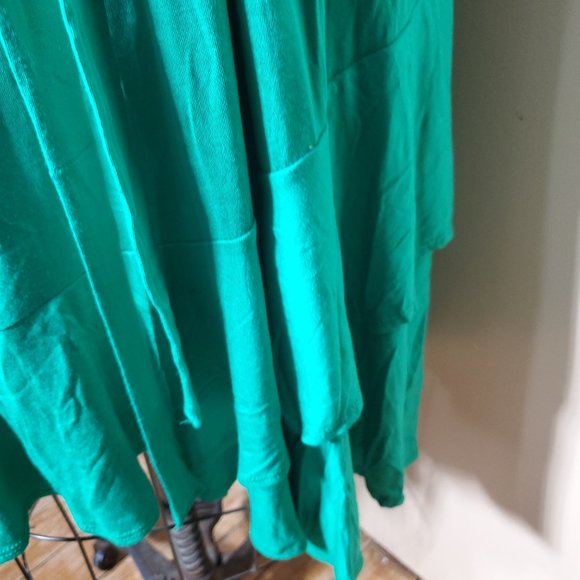 Kelly Green Ruffle Tulip-Hem Tie-Waist Flutter-Sleeve Dress  Size XXL NWOT - Picture 12 of 12